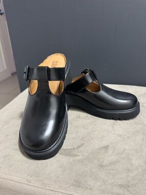 Classic Black Mary Jane Platform Clog - Women